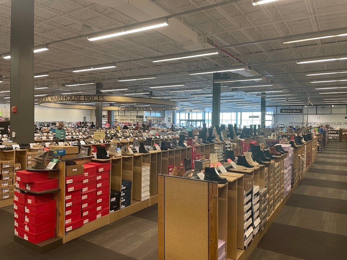DSW interior view, Staten Island, NY